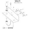 Kinkiet LAMPA ścienna MULTI 106482 Markslojd metalowa OPRAWA półka czarna