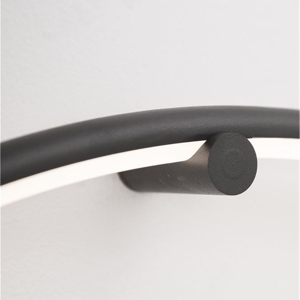 Ścienna lampa pierścień CHINU LE41607 LED 18W 3000K metalowy czarny outlet