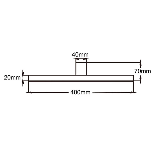 Kinkiet łazienkowy Nevada LP-778/1W L WH LED 20W 4000K IP44 minimalistyczny biały