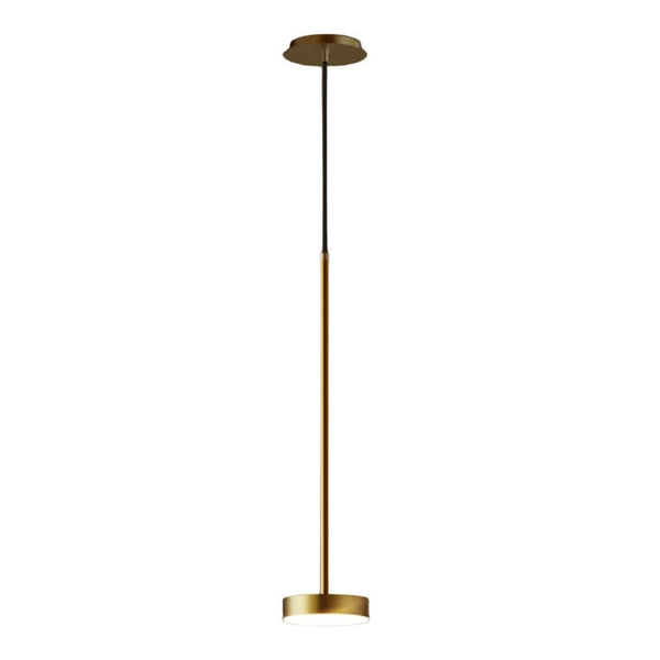 LAMPA wisząca CGSPOTLED1 COPEL okrągła OPRAWA metalowa LED 12W 3000K zwis dysk antyczny mosiądz