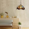 Lampa witrażowa wisząca tiffany Capolavoro ABR-LW-CAPO3 szklana kolorowa
