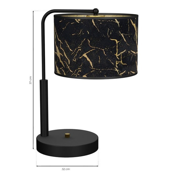 Stojąca lampa abażurowa SENSO MLP7299 Milagro stołowa czarna