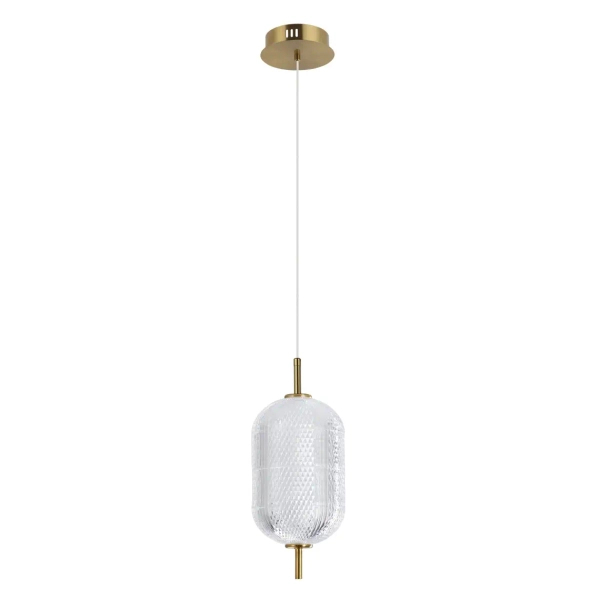 Kuchenna lampa wisząca Corado PND-81438-1B-GD LED 10W 3000K nad wyspę złota