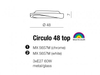 Sufitowa lampa natynkowa Circulo plafon do sypialni chrom