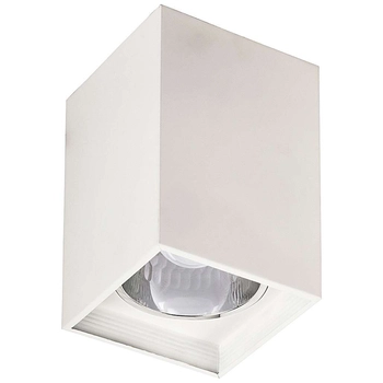 Spot LAMPA sufitowa MADDOX 2486 Rabalux metalowa OPRAWA prostokątna downlight kostka cube biała matowa