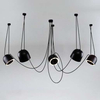 LAMPA wisząca DOBO 9038 Shilo metalowa OPRAWA modernistyczny zwis czarny