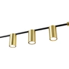Lampa wisząca ARIZONA LP-074/6PL BK/GD Light Prestige loftowa oprawa metalowy zwis tuby czarne złote