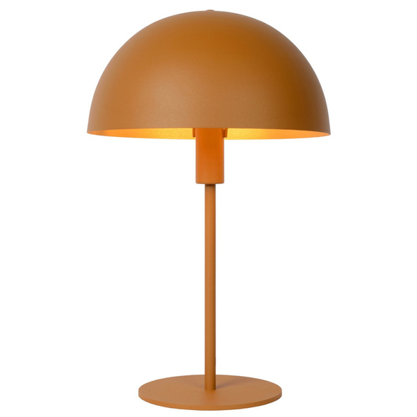 Stojąca LAMPKA stołowa SIEMON 45596/01/44 Lucide biurkowa LAMPA metalowa kopuła żółta