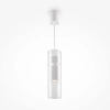 Szklana wisząca lampa tubka Dynamics MOD326PL-01W biała