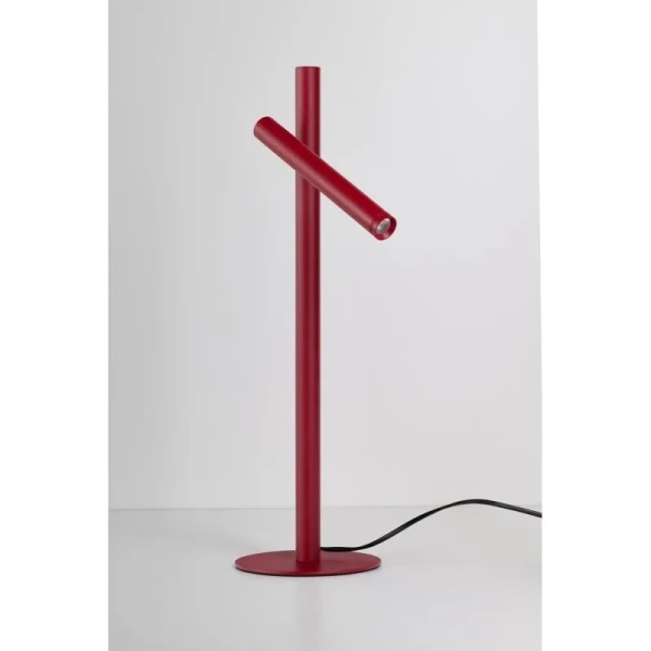 Biurkowa lampa TROST burgundowa AZ6800 1xLED 4,5W 3000K tuba