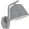 Metalowa lampa ścienna Malia 3094 loftowy kinkiet do sypialni szary