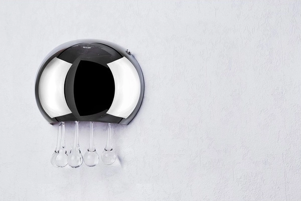 Ścienna lampa sypialniana Burn szklana glamour chrom