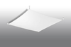 LAMPA sufitowa SL.0740 kwadratowa OPRAWA plafon materiałowy biały