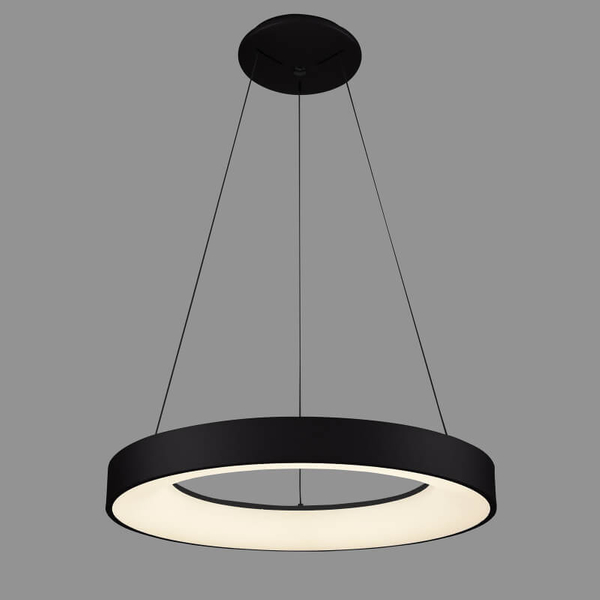Wisząca lampa ledowa Giulia nad stół LED 40W 4000K ring czarny