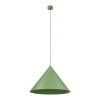 Metalowa lampa wisząca CONO 10888 stożkowa zielony