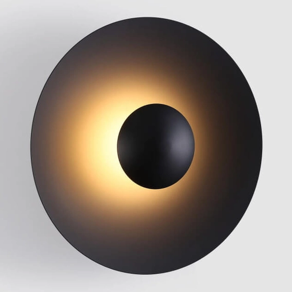 Okrągły kinkiet ścienny Retro ABR-KO12W-B LED 12W 2700K do salonu czarny