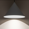 Zwisowa lampa z kloszem Zenith 10878 Nowodvorski nad stół jedwabisty szary