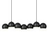 Wisząca lampa nad wyspę Cupolo 108860 metalowa kule molekuły czarna