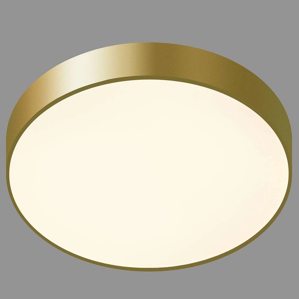 Natynkowa LAMPA sufitowa ORBITAL 5361-830RC-GD-3 Italux metalowa OPRAWA plafon LED 24W 3000K okrągły złoty
