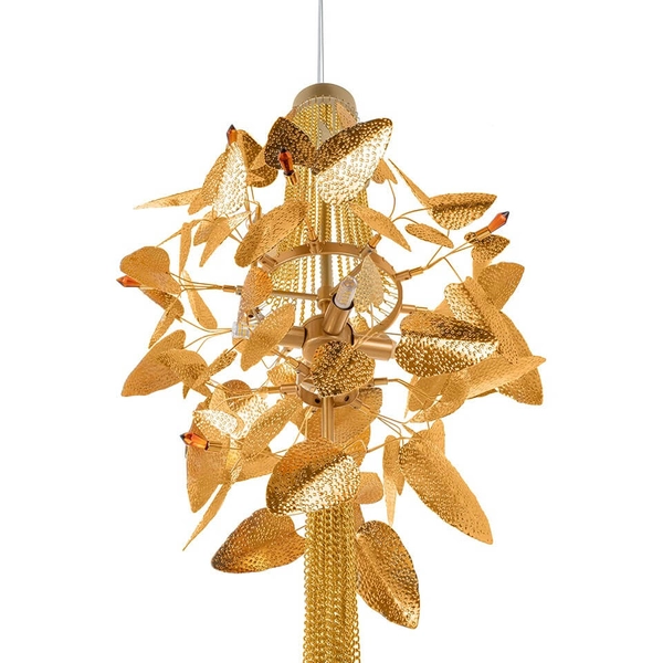 Żyrandol dekoracyjny Paradiso MSE1501100154 Moosee kryształowy łańcuch złoty