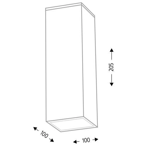 Downlight LAMPA sufitowa SUWA 7074 Shilo prostokątna OPRAWA natynkowa biała