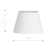Klosz do lampy 20 cm Shade Zf AZ2599 Azzardo materiałowy biały