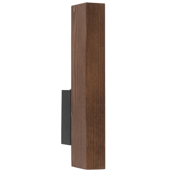 Podłużna lampa ścienna Teo 6613 LED 3W 3000K drewniana czarna