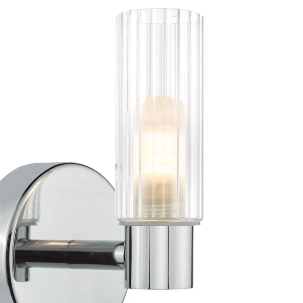 Naścienna lampa do łazienki Bolton BOL0750 z włącznikiem IP44 chrom