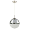 LAMPA wisząca VARUS 15852 Globo szklana OPRAWA zwis kula ball chrom przezroczysta
