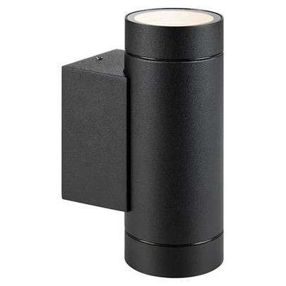 Elewacyjna LAMPA ścienna PIPE 107916 Markslojd zewnętrzna OPRAWA metalowa tuba outdoor IP44 czarna