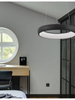 Nowoczesna lampa wisząca Tolu do salonu LED 32W 3000K czarna