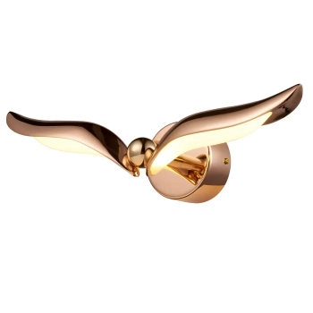 Ścienna lampa ptak GUFO ST-DL8503 LED 6W 3000K różowa złota