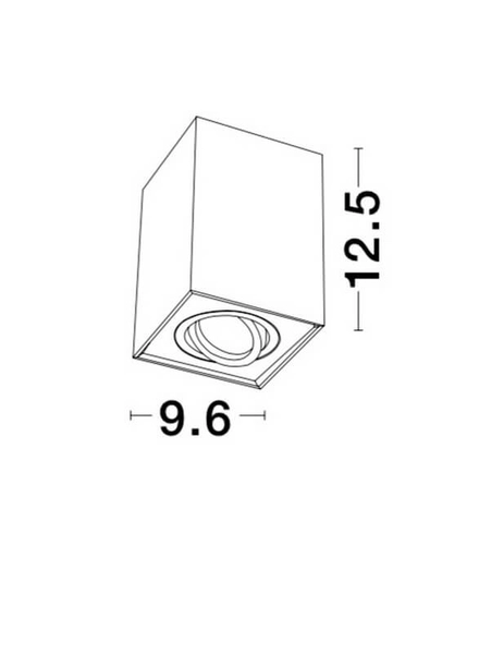 Nasufitowa lampa CHIVACOA LE61455 do sypialni cube biała