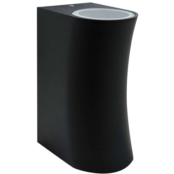 Zewnętrzna LAMPA ścienna BOSTON 303363 Polux metalowa OPRAWA ogrodowy KINKIET elewacyjny na taras IP44 outdoor czarny