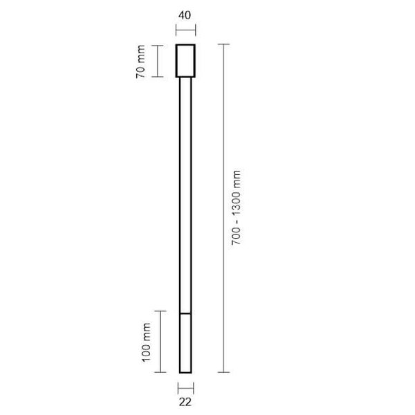 LAMPA sufitowa ALHA N 9266 Shilo tuba OPRAWA metalowa DOWNLIGHT sopel biały