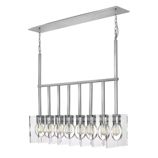 Lampa wisząca na łańcuchu LUDLOW QN-LUDLOW8-PN polerowany nikiel