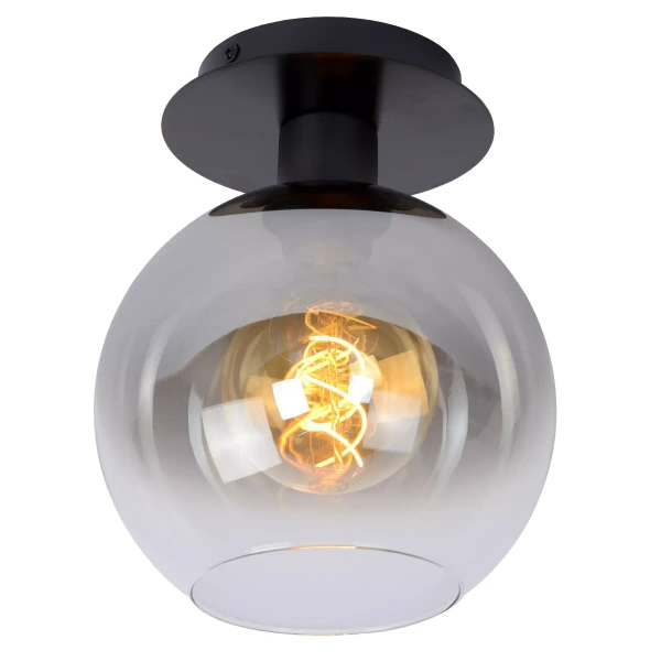 Kulista lampa sufitowa MARIUS 74114/01/30 Lucide czarny przydymiony