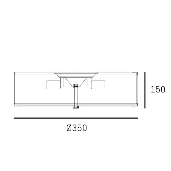 Plafon sufitowy art deco CONCORD mosiężny metalowy szkło ryflowane 3xE27 do salonu C03484BR