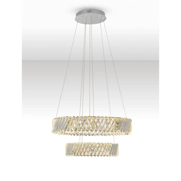 Kryształowa lampa wisząca CANLIRA LE45155 LED 80W 3000K przezroczysta