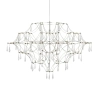 Lampa wisząca Efesos 108870 LED 25W 3000K do salonu przezroczysta stalowa
