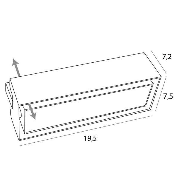 Podtynkowa oprawa prostokątna MODULAR H180.04 Maxlight do modułu biały