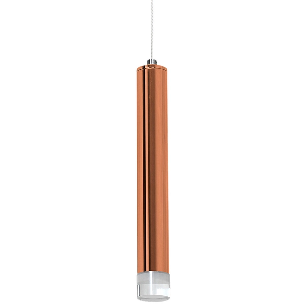 LAMPA wisząca COPPER ML985 Milagro metalowa OPRAWA zwis LED 15W 4000K listwa sufitowa miedziany