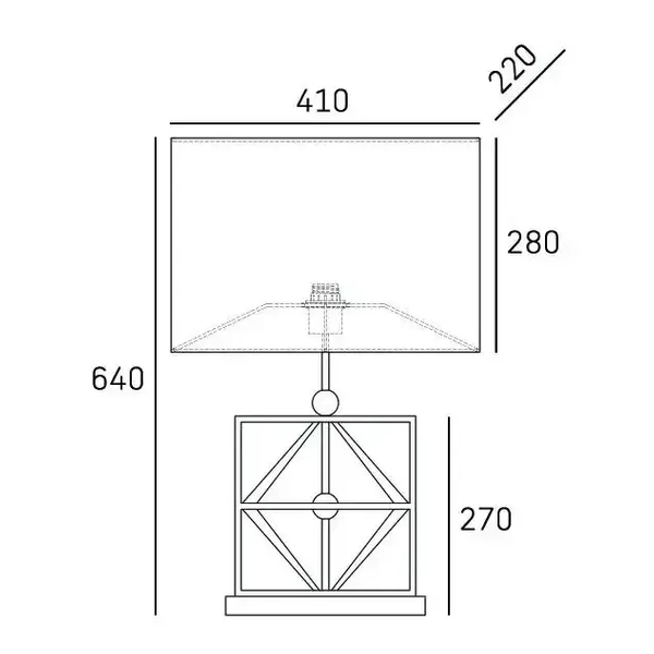 Stołowa lampka Quito T01939BK AU Cosmolight abażurowa czarna złota