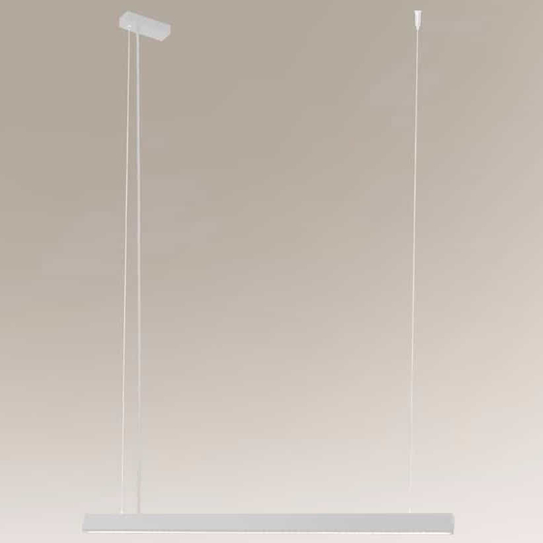 LAMPA wisząca ISASEKI 1945 Shilo metalowa OPRAWA zwis LED 16W 3000K listwa biała