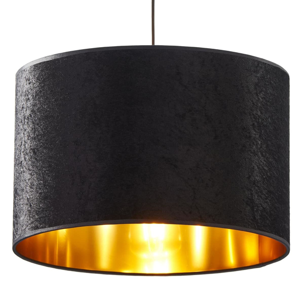 Lampa biurowa wisząca abażurowa Tercino 6192 TK Lighting z tkaniny czarna