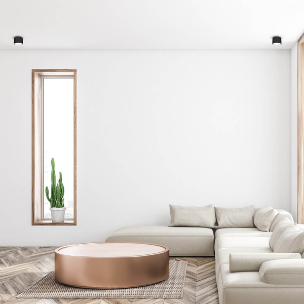 Sufitowa lampa minimalistyczna Dixie plafon do holu czarny