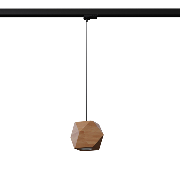 Salonowa lampa wisząca 3-faz WOODY MYL.00448 drewniana