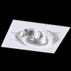 Oczka LAMPA sufitowa Faro I Bianco Orlicki Design metalowa OPRAWA podtynkowa wpust kwadratowy biały