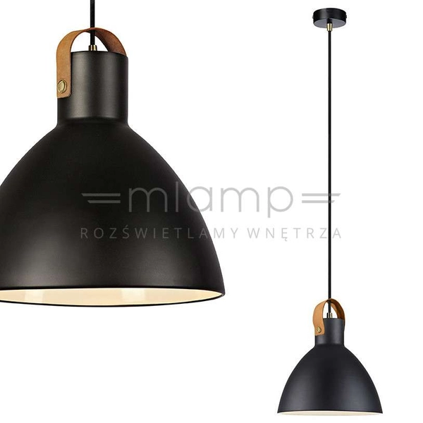 LAMPA wisząca EAGLE 106552 Markslojd metalowa OPRAWA zwis kopuła czarna
