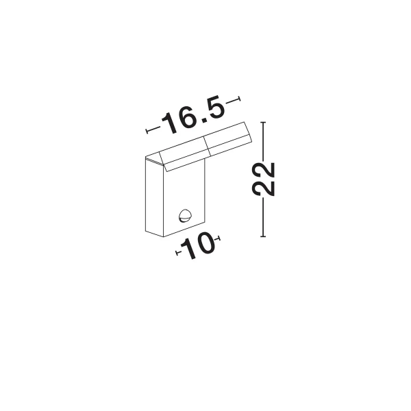 Ścienna lampa zewnętrzna SIRELIA LE75156 LED 12W 3000K IP65 antracyt